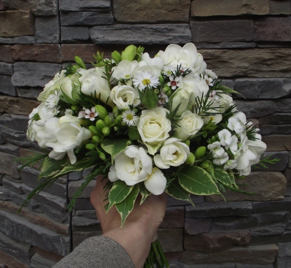 flores blancas para el bouquet